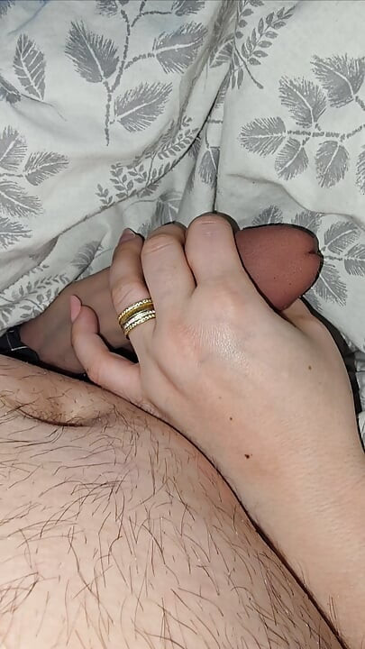 Step mom do you like my dick in your hand how he makes big and strong