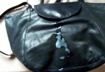 aunts leather handbag