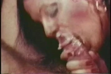 vintage movie slut fucks with two guys on the couch