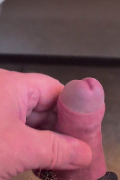 My Friend Is Sitting in the Chair and Playing with His Cock Means He Is Riding a Dildo