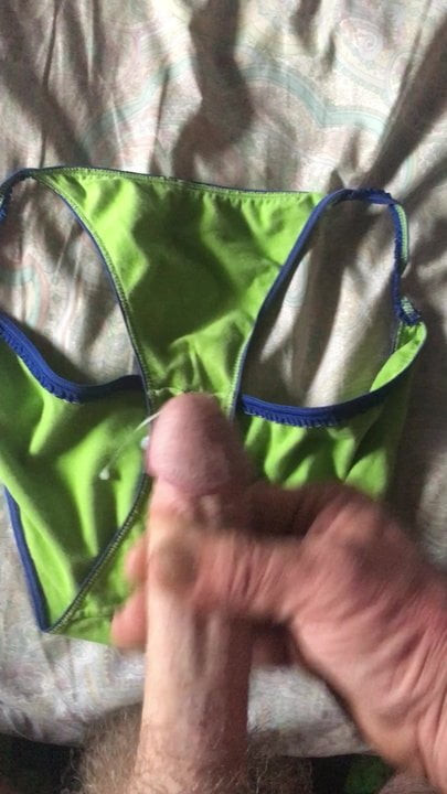 Enjoying used panties