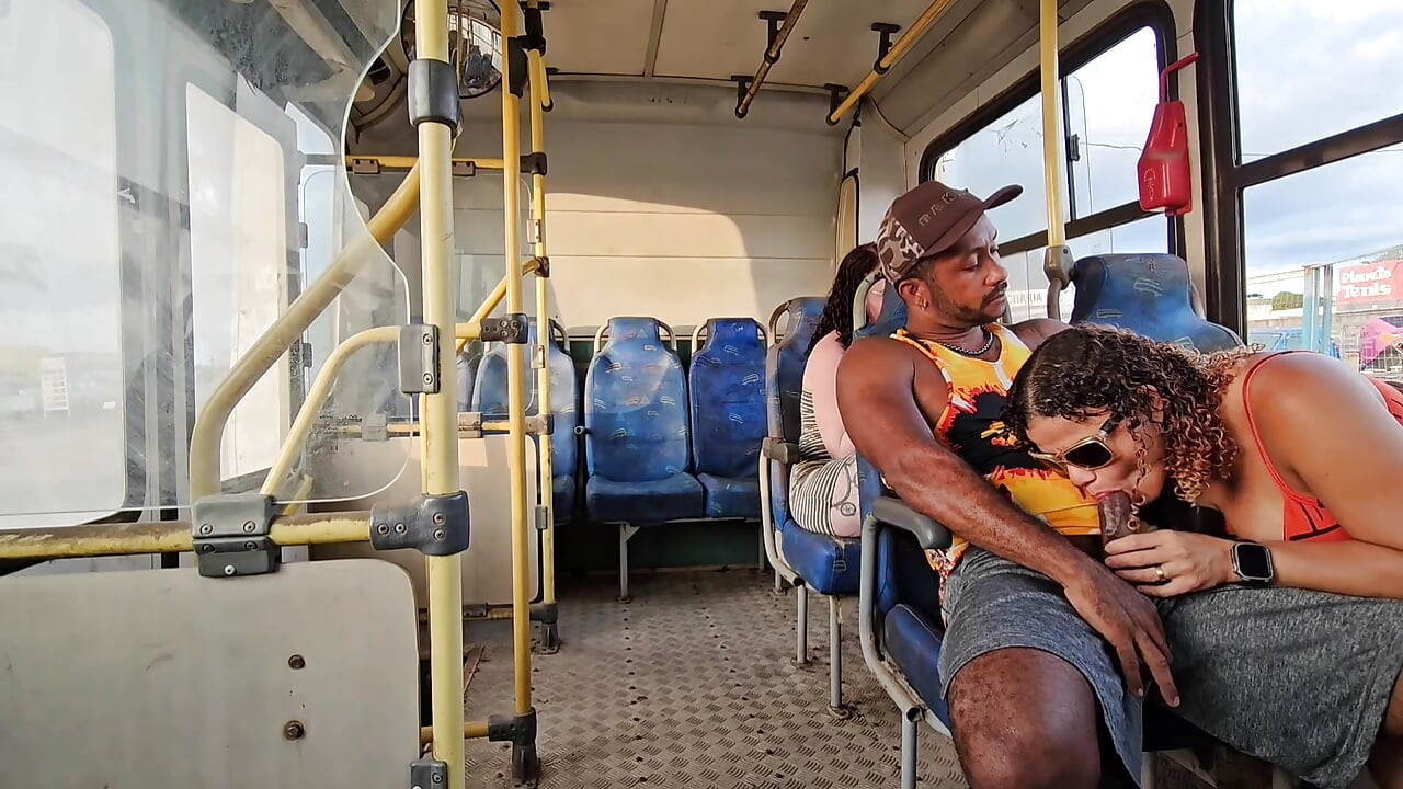 A SHAMELESS COUPLE RIDING IN PUBLIC TRANSPORT AND BACKSEAT PASSENGER FILMING EVERYTHING