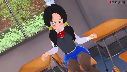 Android 18 поступает в колледж, чтобы продолжить трахаться с Гоханом - Dragon Ball Zex серия