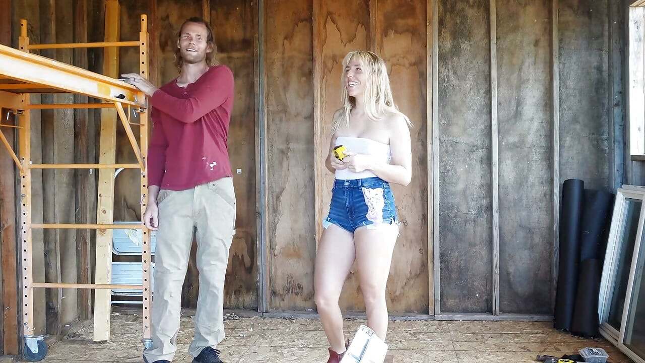 Beautiful Blonde Fucks Her Contractor and Gets Massive Facial