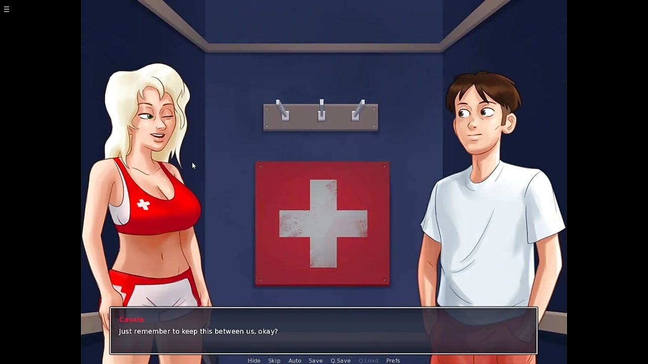 Horny Swim Trainner Cassie Loves Glory Hole Blowjob In Summertime Saga