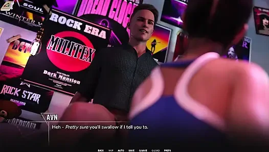 Tabu university 110 - emo-mädchen gibt mir einen schlampigen blowjob, während meine freundin zuschaut