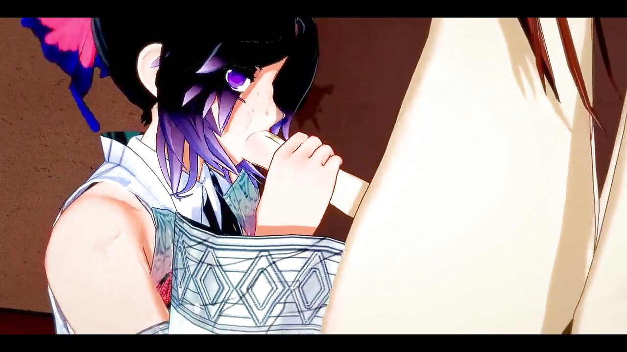 Demon Slayer Futanari - Shinobu X Nezuko Hardsex - Japanese Asian Manga Anime Game Porn