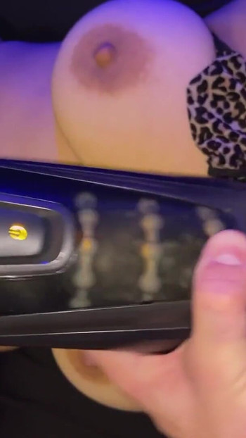 Captivating moment from "I masturbate my boyfriend with a toy while licking his balls | Extreme pleasure for my male"
