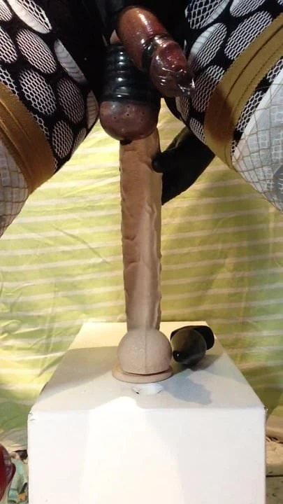 Dildo buggered in asshole smashed