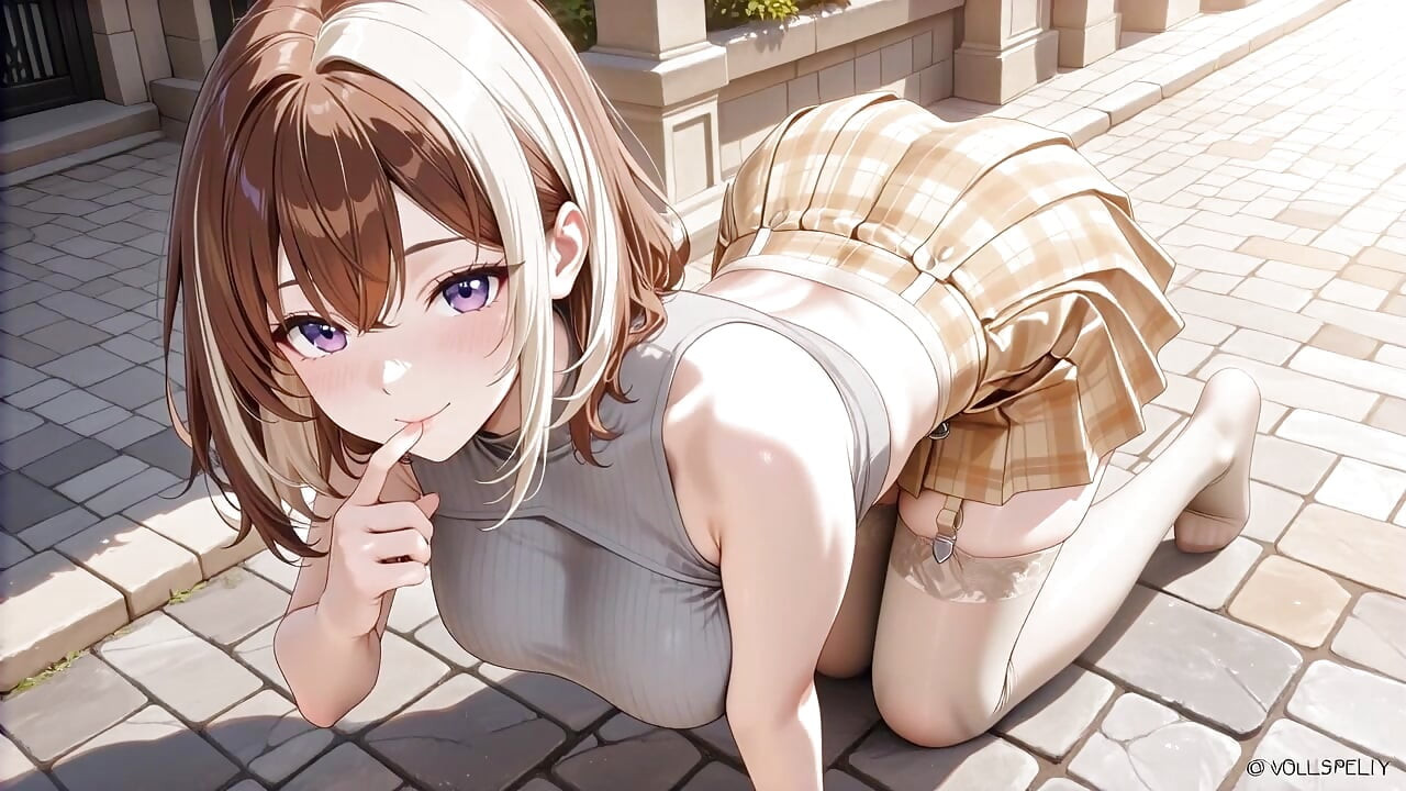Teasing Busty Plaid-skirt Twins Filled Non-stop in Ancient Passage