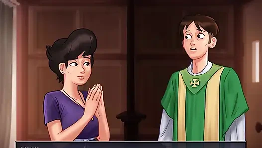 Summertime saga: the nurse helped Johannes