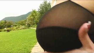 Ass Traffic Blonde penetrates her ass with toys and two dick