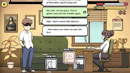 Хентай игра - проблемная студентка - задержание LVL 1 - - - Учитель-эротика