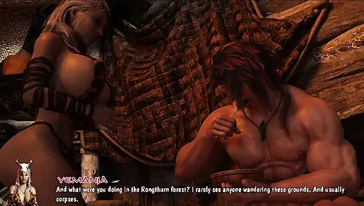 Conan Claims Demon Yemania’s Body – Big Ass Slammed, Huge Tits Worshipped with Tongue, Pussy Wrecked