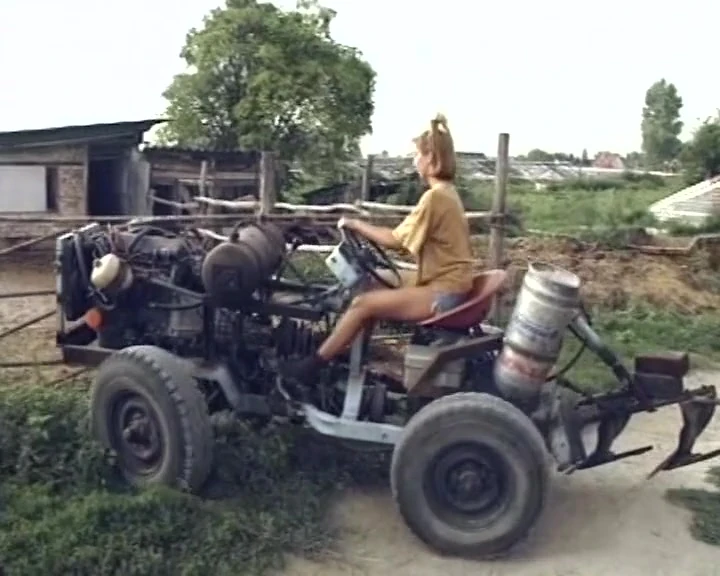 Superb German babe fucked on the farm