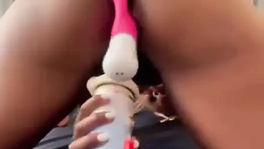 Anal Und Vaginale Penetration Ficken Mit Sexmaschine, Bis Ich Squirte