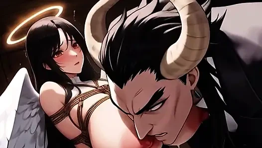 Angels and Demons Breastfeed Monsters