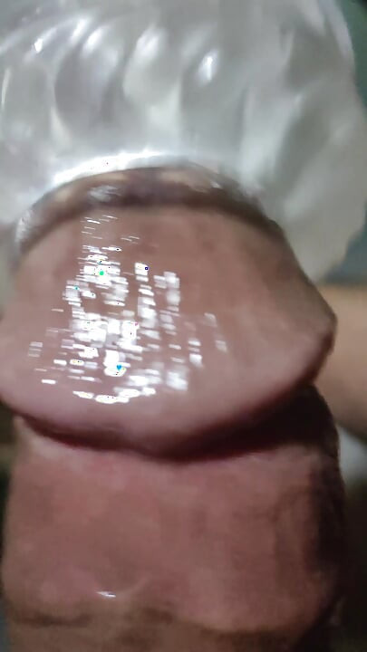 Nærbillede vådt blowjob onani 2 med penisring