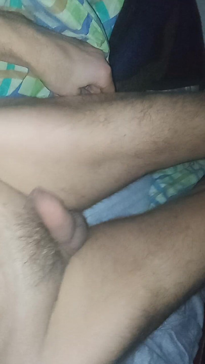 Every woman needs a vibrator. Having fun in bed at night. Sissy Lady anal pleasure.