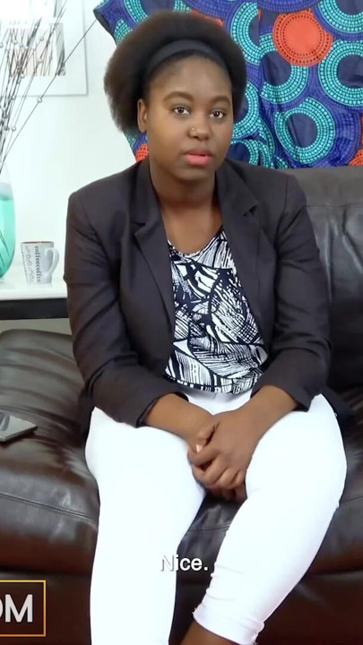Aku membuat model kulit hitam tetek besar ini mendapatkan pelariannya... dengan facefuck ceroboh - casting afrika | Klip 1
