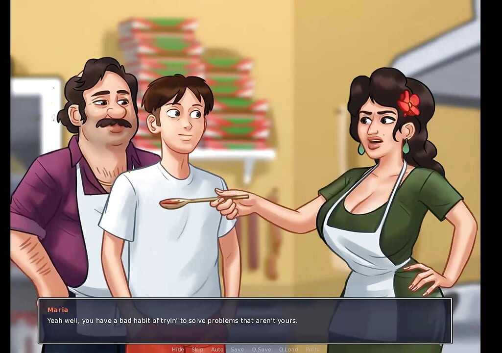 Yaz mevsimi efsanesi: pizzacıdan ateşli İtalyan orta yaşlı seksi kadın bölüm 55