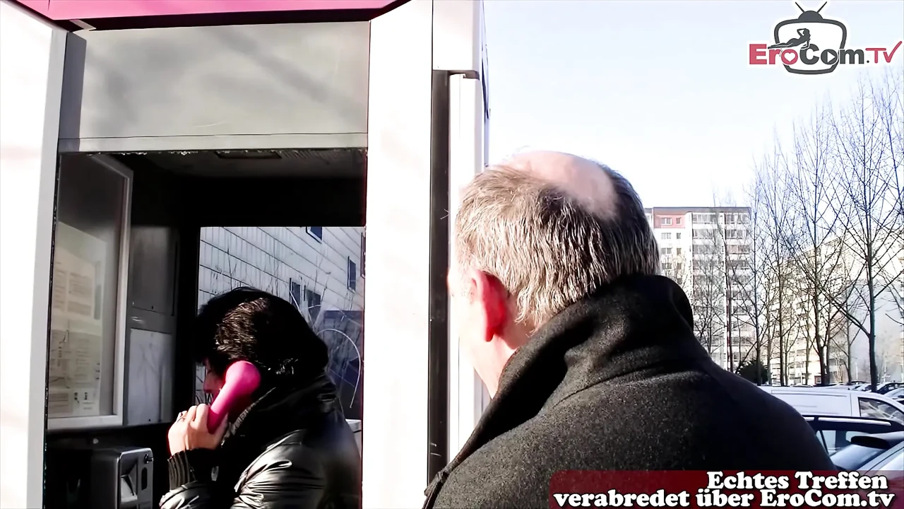 Old German housewife fucks after flirting with grandpa on the street