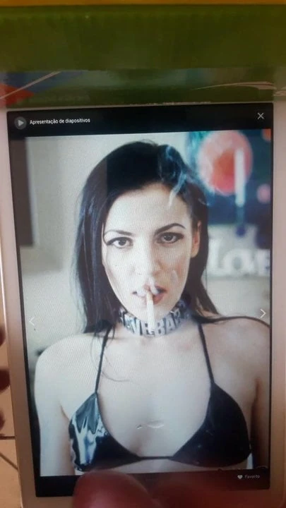 Tribute smoking slut