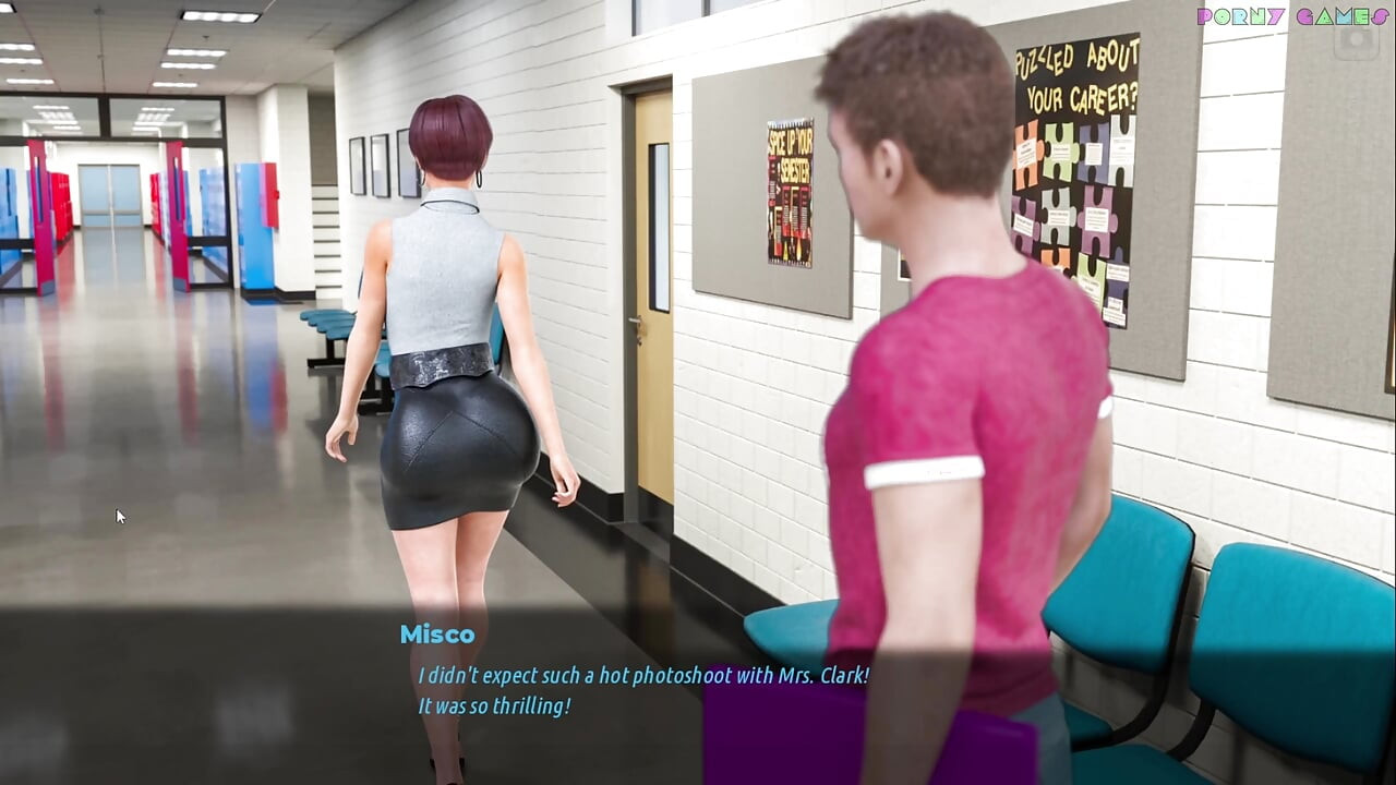 MILFs of Sunville by L7team - Sexy Teacher Has a Library Encounter, Creampie Between the Book 76