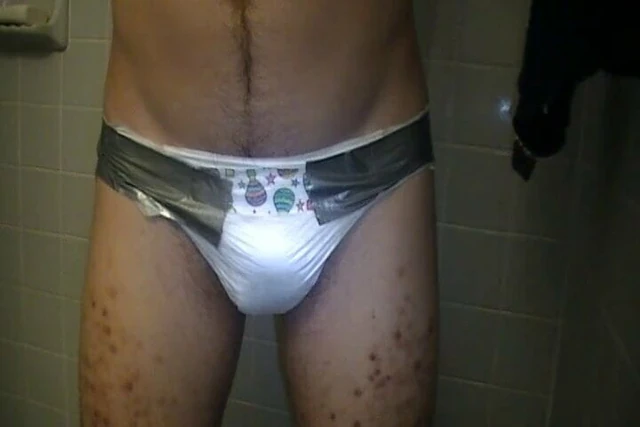 Pissing in diaper