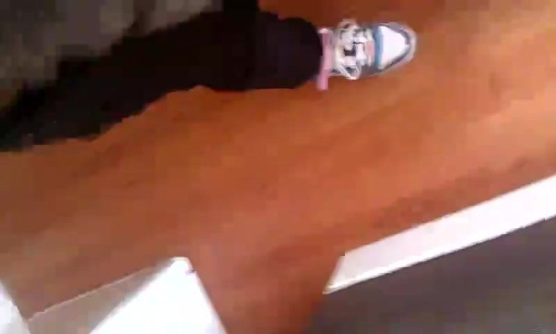 Handjob in the kitchen