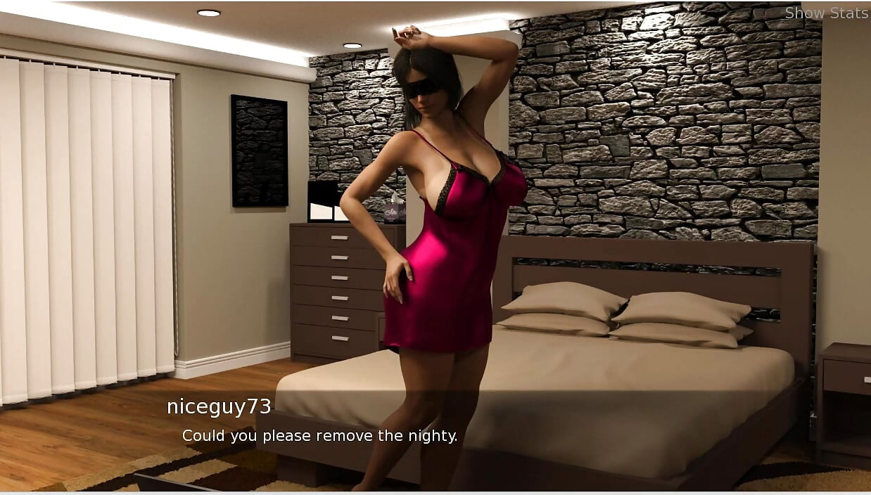 project hotwife - gameplay - roleplay - taboo - wife expose herself in front of stranger while doing camshow