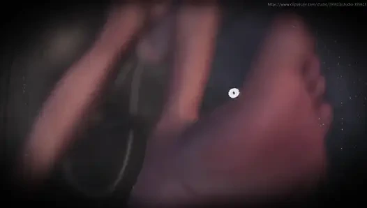 B029 Trapped in the Floor, the Slave Bathes the Queen. POV Objectification, Anal Licking, Foot Licking, and Vaginal Licking Rimm