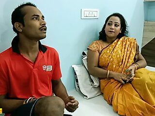 Intercambio de esposa india con pobre chico de lavandería hindi webserise sexo caliente