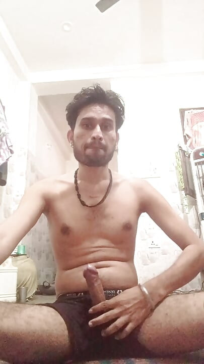 The Indian boy's hard and thick penis must have been seen for the first time