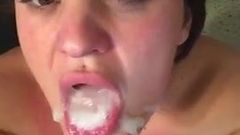 Hot Wife Swallows Cum