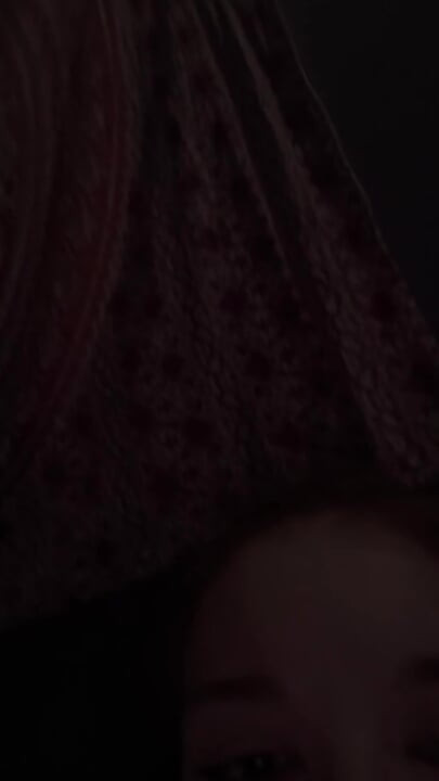 Petite White Girl Sticks Water Bottle in Her
