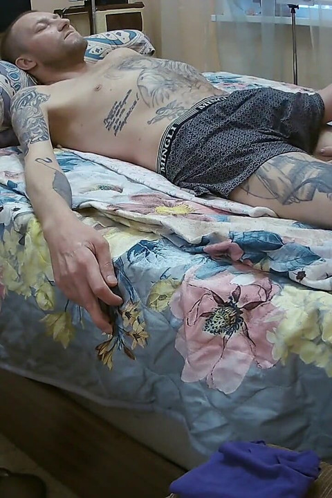 Stepmom Sucks Stepson's Dick and Watches Him Cum
