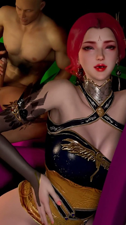 3d super sexy puta asiática desnuda su cuerpo perfecto fue follada tan duro