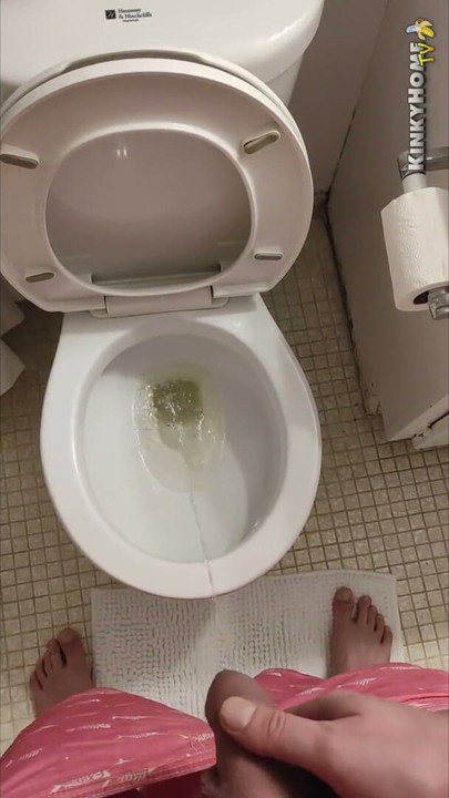 Piss compilation - sissy, chastity belt, locked, crossdresser, public, in front of girl, cock cage | Clip 1
