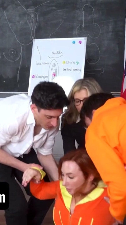 MYLFs Step-Mothers Teach Their Innocent Virgin Step-Sons All About Sex - MomSwap | Clip 1