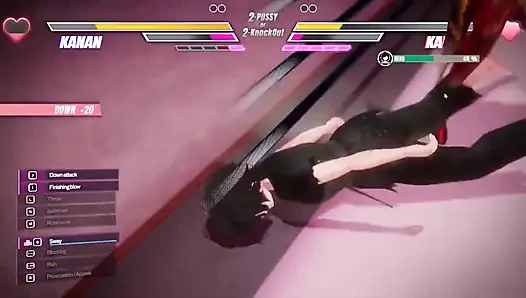 Lesbisches Kampfspiel Hentai BDSM Ep.2 Lesbische Schlägerei endet in Fesselung und ständigem Spritzen!