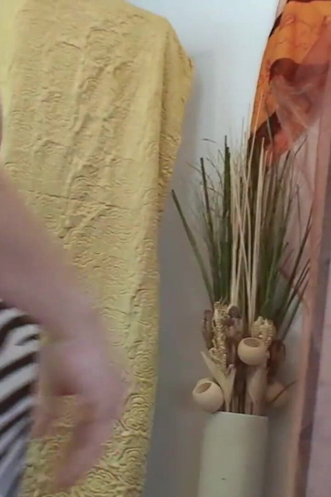 Dark haired milf gets pussy slammed before cum spills on big natural boobs