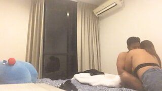 Horny chubby Filipino couple have sex