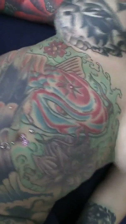 I bet you never see a slut with a spider web asshole tattoo | Clip 1