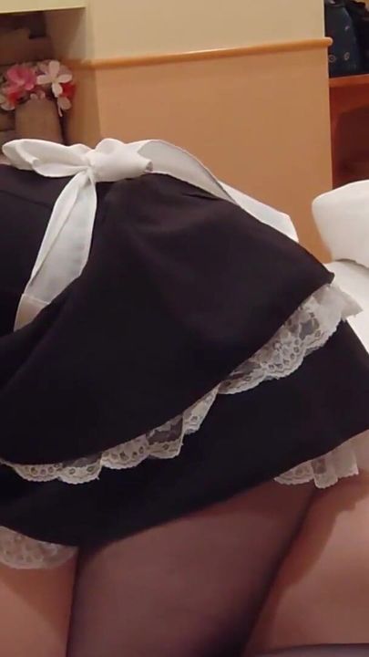 Iconic moment from "Erotic maid girl who sucks cock Cum with face sitting Creampie at the cowgirl position Cosplay Amateur"