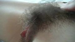 examination of hairy pussy