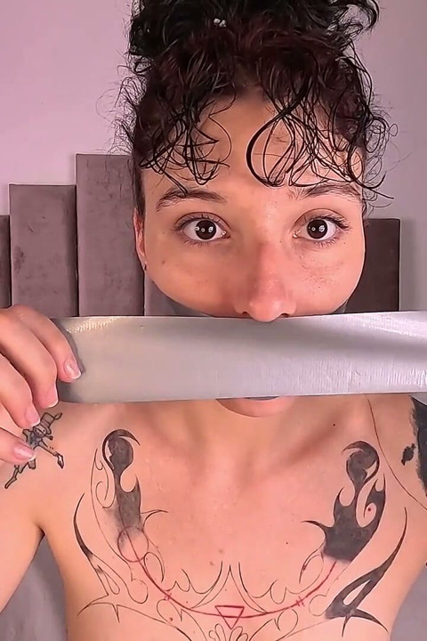 Gagged with 3 Layers of Tape