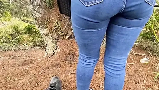 We look for a place in the woods and suck his dick