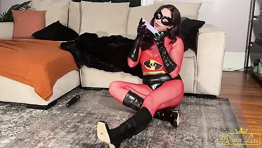 Elastigirl birden fazla kez fışkırtıyor - cosplay ve fışkırtma teaser