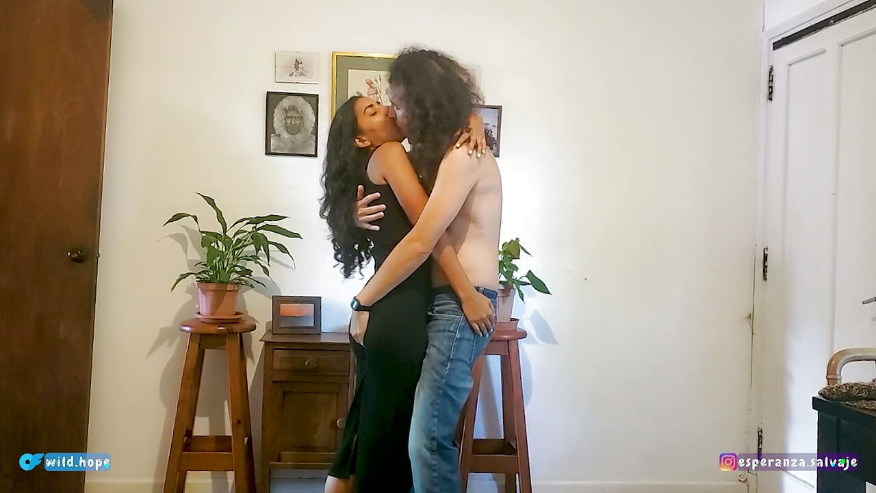 Fiery petite Latina reunites with her ex in an autumn garden, hardcore and horny sex and milk all over her body